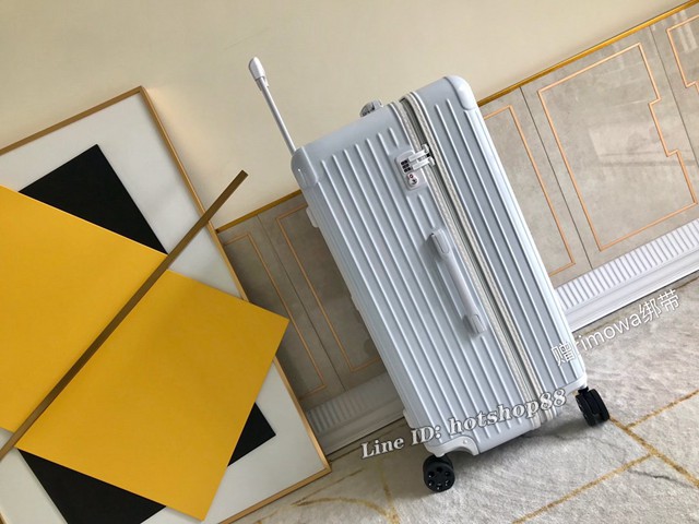 RIMOWA行李箱方胖子四輪拉杆箱 全新色彩系列 型號90043 日默瓦PC拉鏈箱 gdx1197